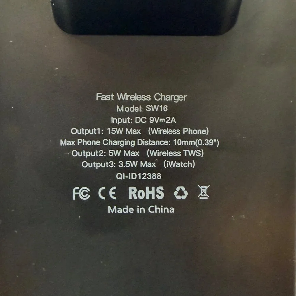 3 in 1 Wireless Charging Station for Socket/Otterbox 10MM Compatible